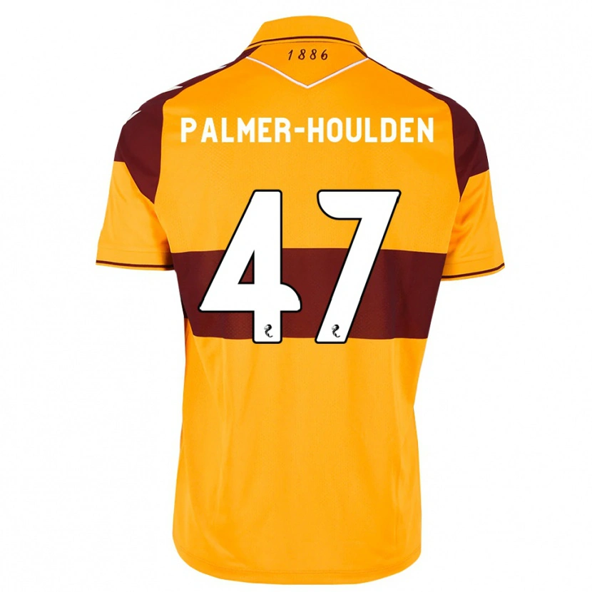 Danxen Kinderen Seb Palmer-Houlden #47 Kastanjebruin Oranje Thuisshirt Thuistenue 2026/27 T-Shirt België