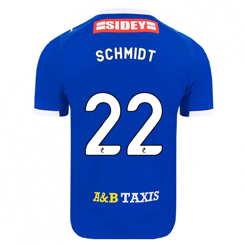 Danxen Kinderen Danny Schmidt #22 Blauw Rood Geel Thuisshirt Thuistenue 2026/27 T-Shirt België