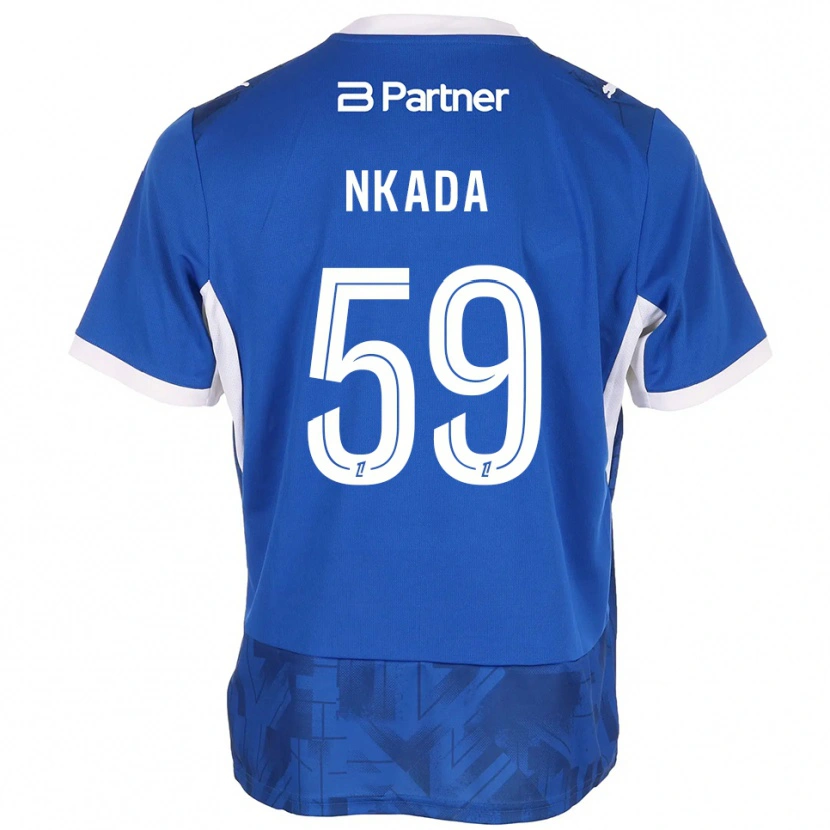 Danxen Kinderen Timothé Nkada #59 Mediumblue Wit Thuisshirt Thuistenue 2026/27 T-Shirt België
