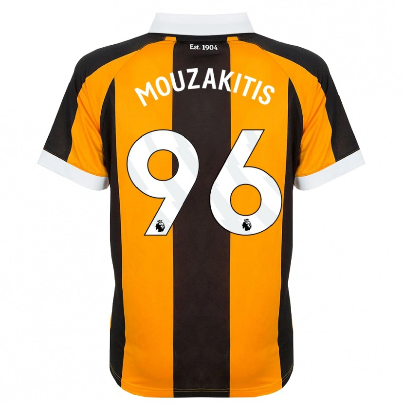 Danxen Kinderen Christos Mouzakitis #96 Oranje Zwart Wit Thuisshirt Thuistenue 2026/27 T-Shirt België