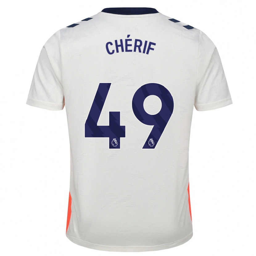 Danxen Kinderen Sidiki Chérif #49 Wit Oranje Koninklijk Blauw Uitshirt Uittenue 2026/27 T-Shirt België