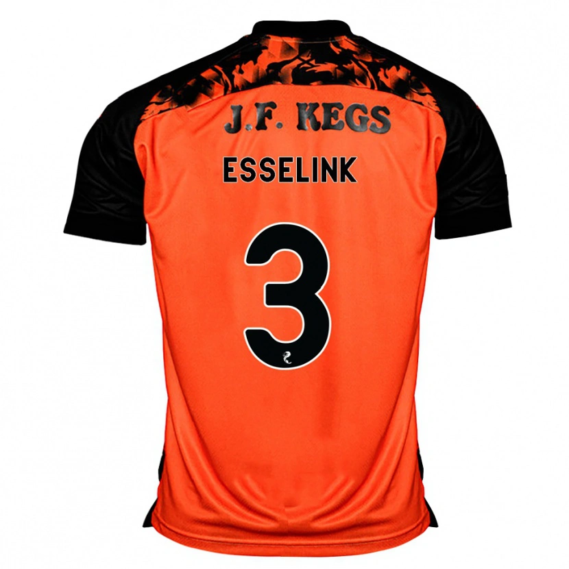 Danxen Heren Bert Esselink #3 Oranje Zwart Wit Thuisshirt Thuistenue 2026/27 T-Shirt België