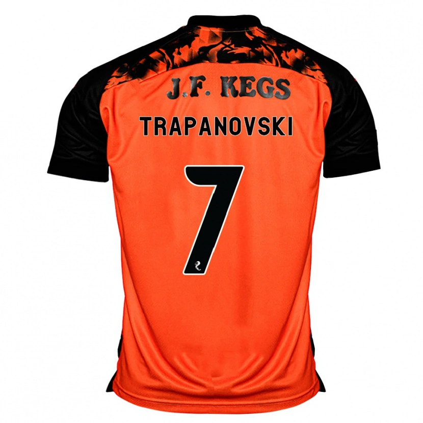 Danxen Heren Kristijan Trapanovski #7 Oranje Zwart Wit Thuisshirt Thuistenue 2026/27 T-Shirt België