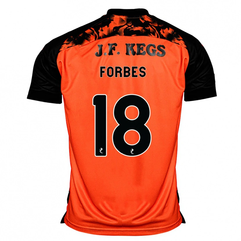 Danxen Heren Michael Forbes #18 Oranje Zwart Wit Thuisshirt Thuistenue 2026/27 T-Shirt België