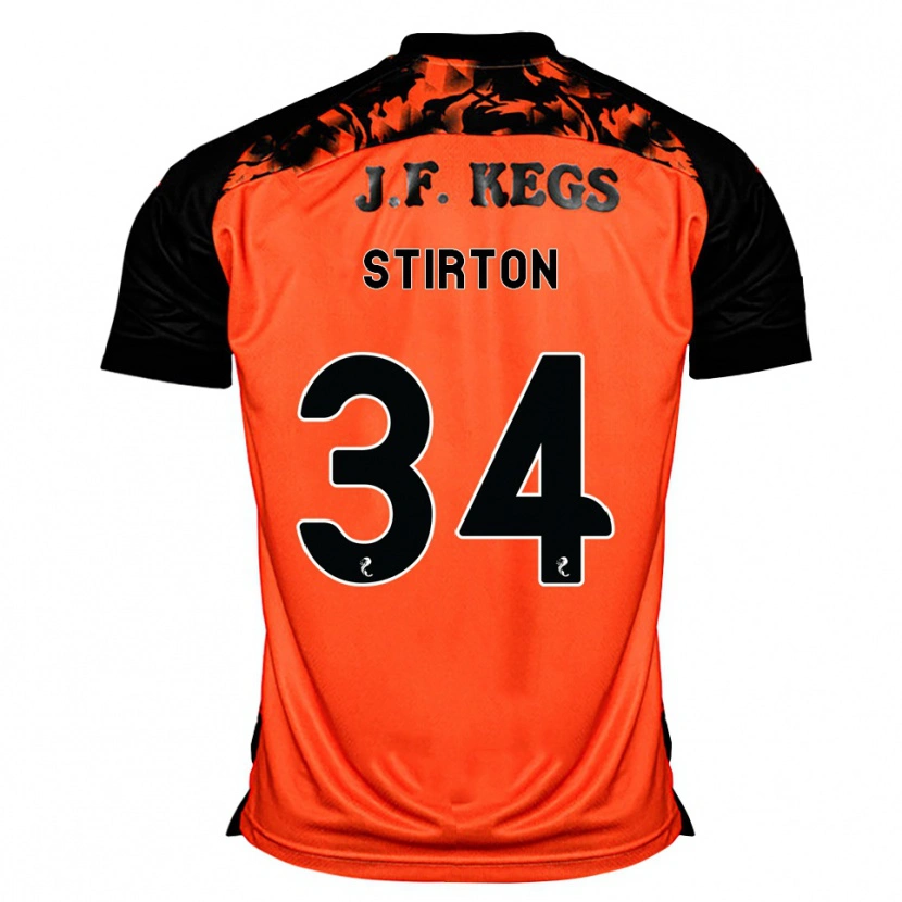 Danxen Heren Owen Stirton #34 Oranje Zwart Wit Thuisshirt Thuistenue 2026/27 T-Shirt België