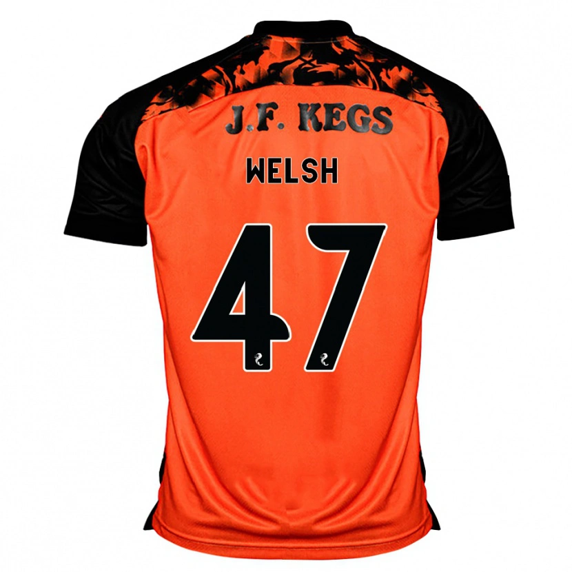 Danxen Heren Harry Welsh #47 Oranje Zwart Wit Thuisshirt Thuistenue 2026/27 T-Shirt België
