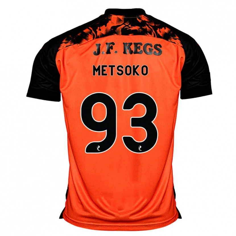 Danxen Heren Idjessi Metsoko #93 Oranje Zwart Wit Thuisshirt Thuistenue 2026/27 T-Shirt België