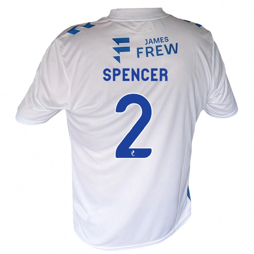 Danxen Heren Joe Spencer #2 Koningsblauw Wit Thuisshirt Thuistenue 2026/27 T-Shirt België