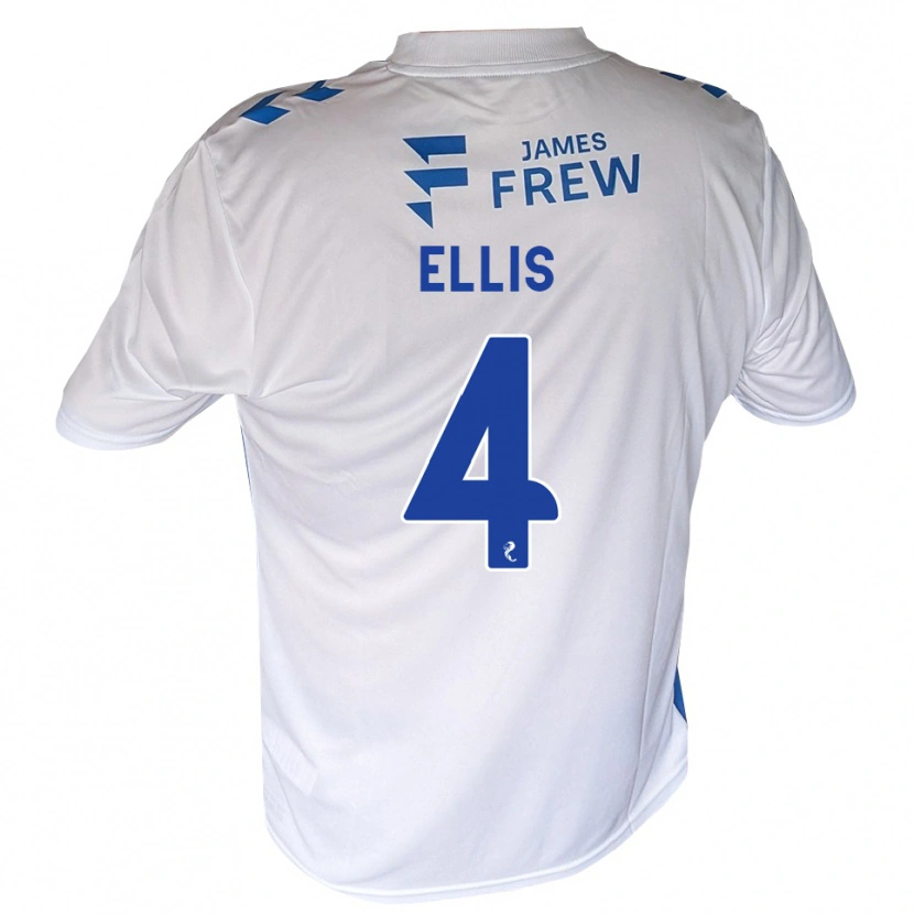 Danxen Heren Ruari Ellis #4 Koningsblauw Wit Thuisshirt Thuistenue 2026/27 T-Shirt België