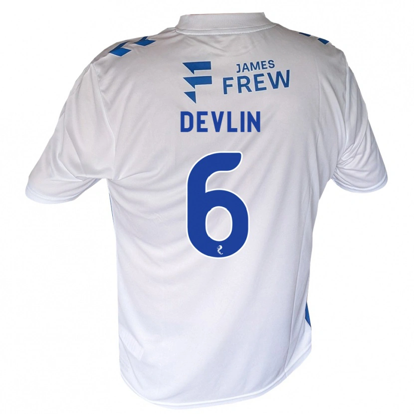 Danxen Heren Daniel Devlin #6 Koningsblauw Wit Thuisshirt Thuistenue 2026/27 T-Shirt België