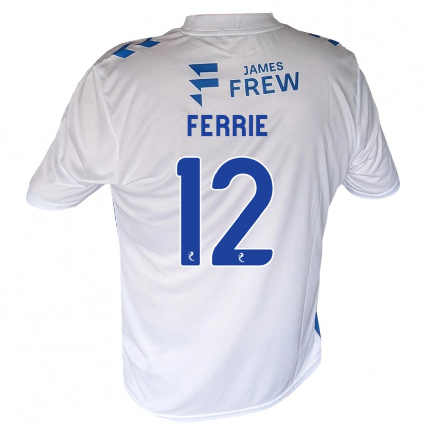 Danxen Heren Calum Ferrie #12 Koningsblauw Wit Thuisshirt Thuistenue 2026/27 T-Shirt België