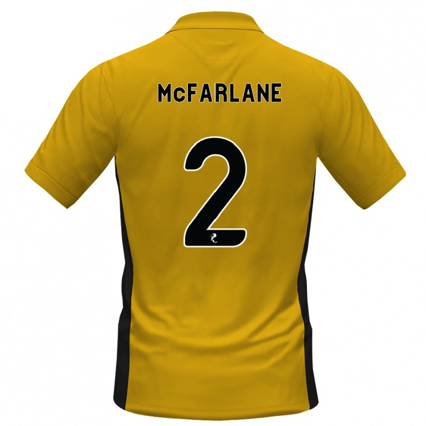 Danxen Heren Jay Mcfarlane-Letham #2 Oranje Zwart Thuisshirt Thuistenue 2026/27 T-Shirt België