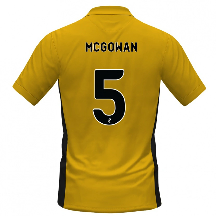 Danxen Heren Ryan Mcgowan #5 Oranje Zwart Thuisshirt Thuistenue 2026/27 T-Shirt België