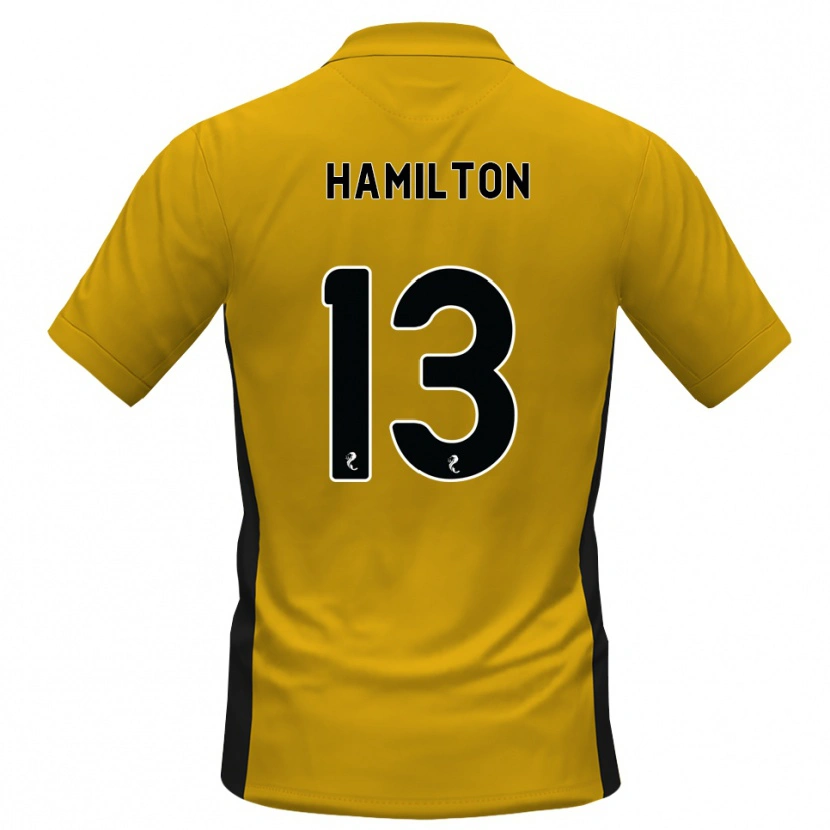 Danxen Heren Jack Hamilton #13 Oranje Zwart Thuisshirt Thuistenue 2026/27 T-Shirt België