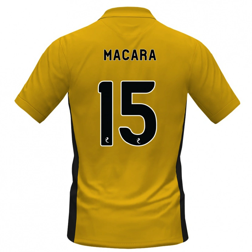 Danxen Heren Elise Macara #15 Oranje Zwart Thuisshirt Thuistenue 2026/27 T-Shirt België