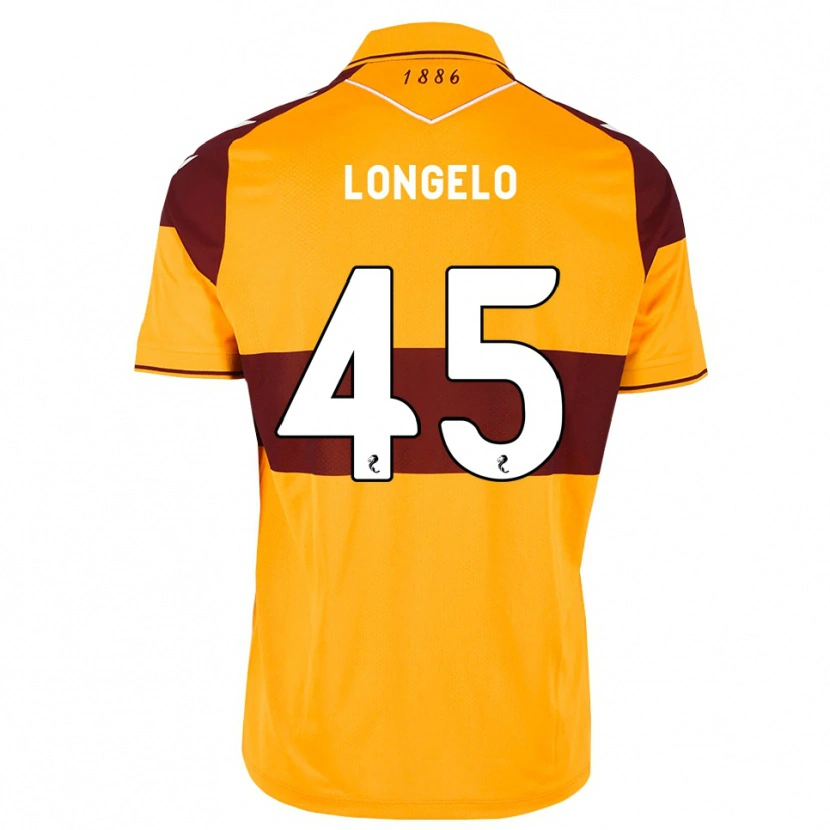 Danxen Heren Emmanuel Longelo #45 Kastanjebruin Oranje Thuisshirt Thuistenue 2026/27 T-Shirt België
