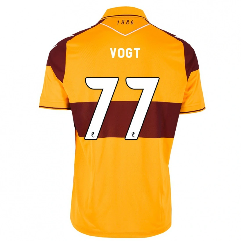 Danxen Heren Willy Vogt #77 Kastanjebruin Oranje Thuisshirt Thuistenue 2026/27 T-Shirt België