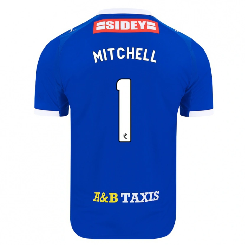 Danxen Heren Ellie Mitchell #1 Blauw Rood Geel Thuisshirt Thuistenue 2026/27 T-Shirt België