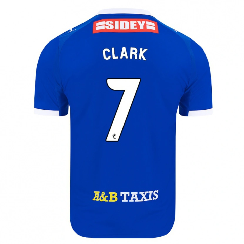 Danxen Heren Arran Clark #7 Blauw Rood Geel Thuisshirt Thuistenue 2026/27 T-Shirt België