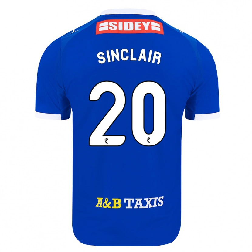 Danxen Heren Ross Sinclair #20 Blauw Rood Geel Thuisshirt Thuistenue 2026/27 T-Shirt België