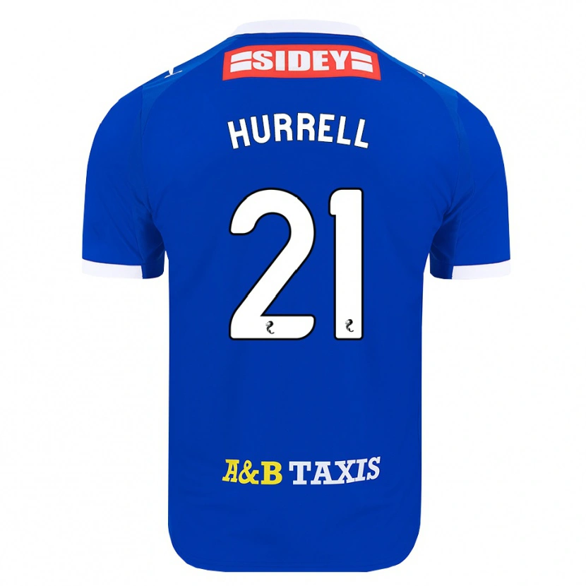 Danxen Heren Olivia Hurrell #21 Blauw Rood Geel Thuisshirt Thuistenue 2026/27 T-Shirt België