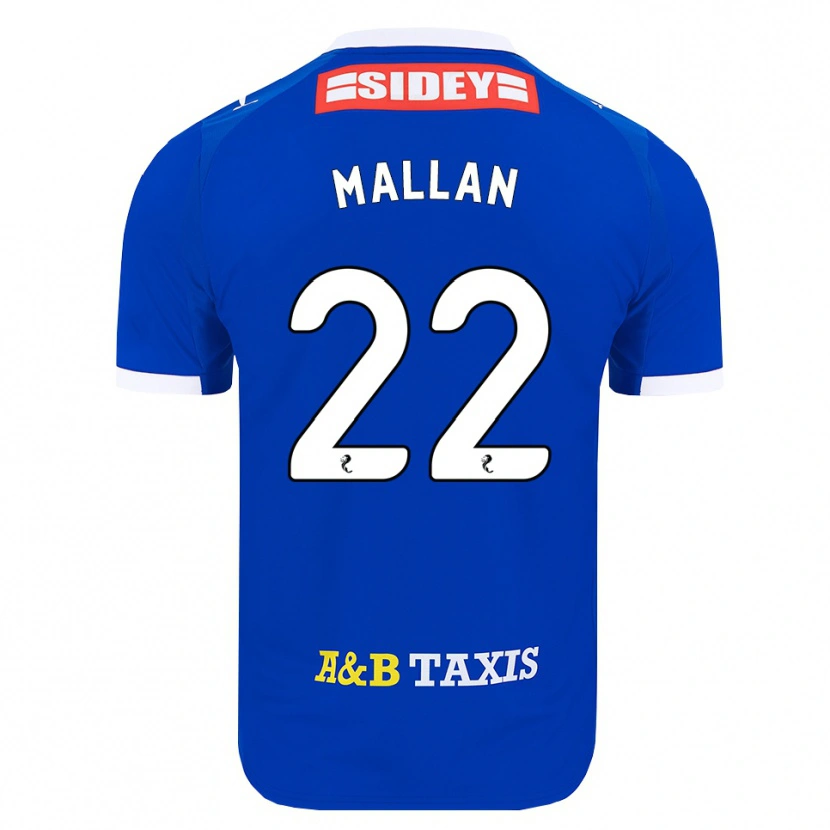 Danxen Heren Stevie Mallan #22 Blauw Rood Geel Thuisshirt Thuistenue 2026/27 T-Shirt België