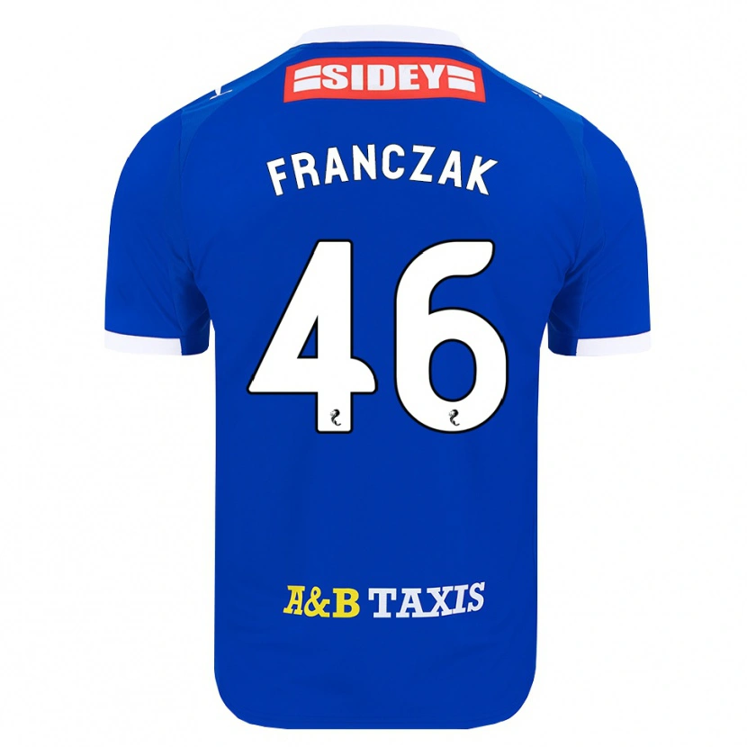 Danxen Heren Franciszek Franczak #46 Blauw Rood Geel Thuisshirt Thuistenue 2026/27 T-Shirt België