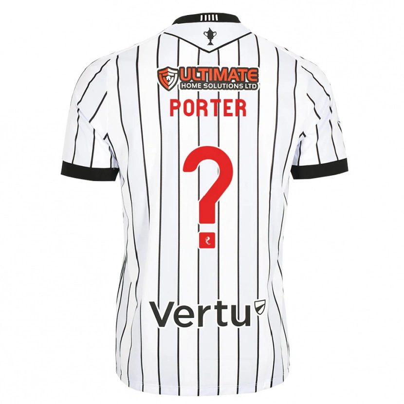 Danxen Heren Ryan Porter #0 Wit Zwart Rood Thuisshirt Thuistenue 2026/27 T-Shirt België
