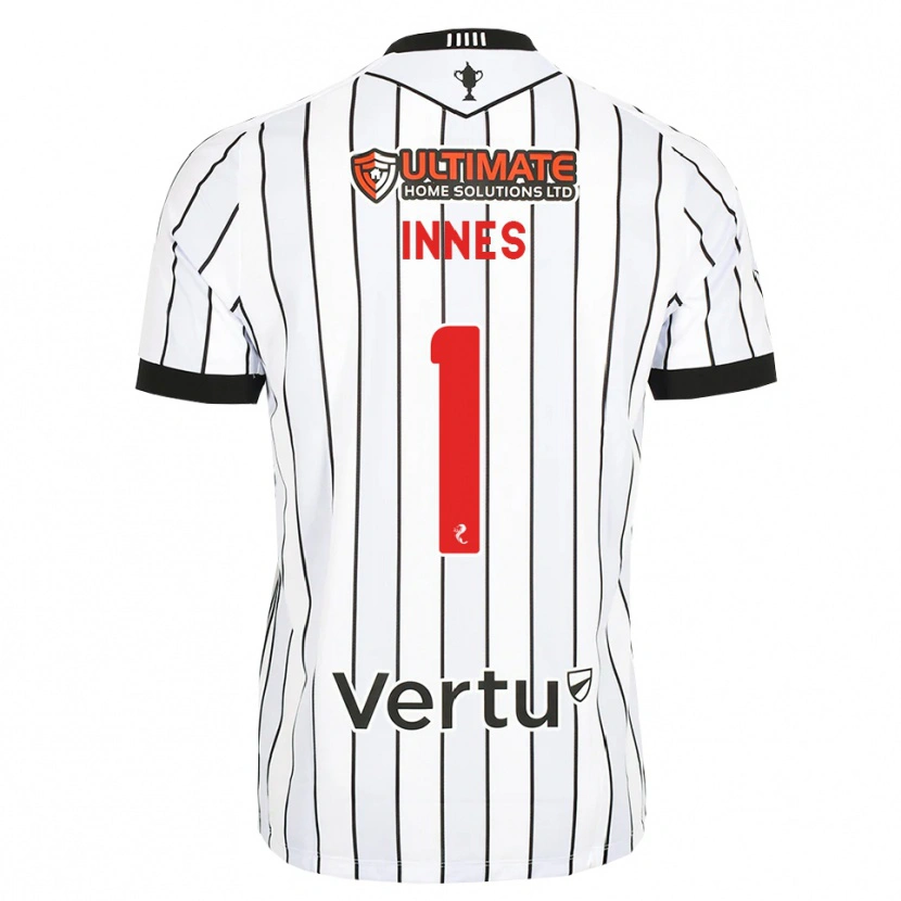 Danxen Heren Charlie Innes #1 Wit Zwart Rood Thuisshirt Thuistenue 2026/27 T-Shirt België