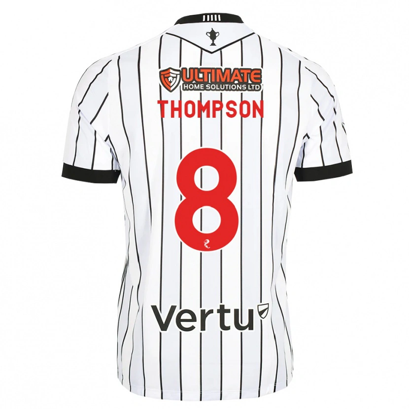 Danxen Heren Struan Thompson #8 Wit Zwart Rood Thuisshirt Thuistenue 2026/27 T-Shirt België