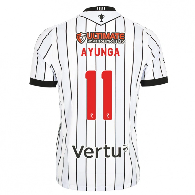 Danxen Heren Jonah Ayunga #11 Wit Zwart Rood Thuisshirt Thuistenue 2026/27 T-Shirt België