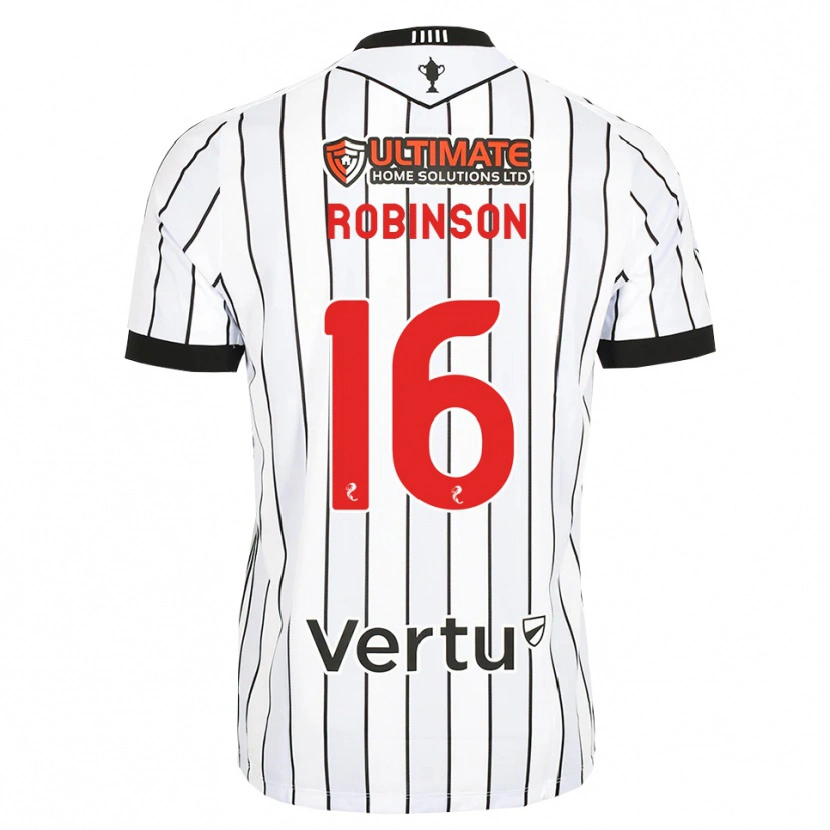 Danxen Heren Sam Robinson #16 Wit Zwart Rood Thuisshirt Thuistenue 2026/27 T-Shirt België