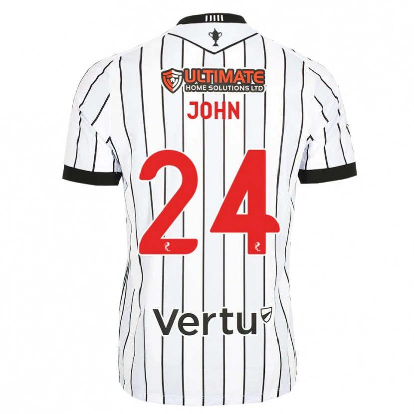 Danxen Heren Declan John #24 Wit Zwart Rood Thuisshirt Thuistenue 2026/27 T-Shirt België