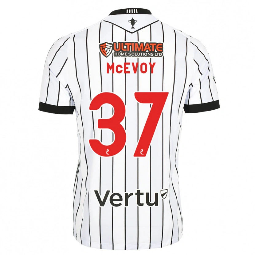 Danxen Heren Carrick Mcevoy #37 Wit Zwart Rood Thuisshirt Thuistenue 2026/27 T-Shirt België