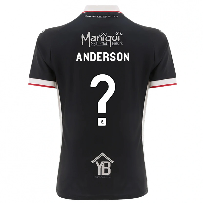 Danxen Heren Brogan Anderson #0 Zwart Wit Rood Thuisshirt Thuistenue 2026/27 T-Shirt België