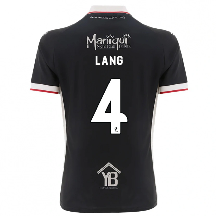 Danxen Heren Tom Lang #4 Zwart Wit Rood Thuisshirt Thuistenue 2026/27 T-Shirt België