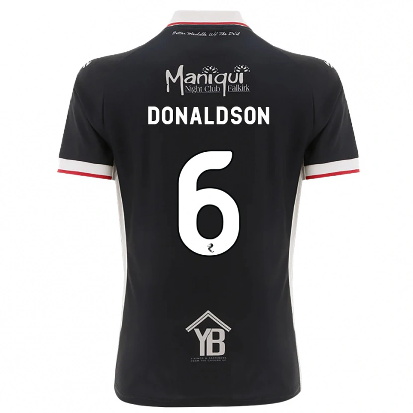 Danxen Heren Coll Donaldson #6 Zwart Wit Rood Thuisshirt Thuistenue 2026/27 T-Shirt België