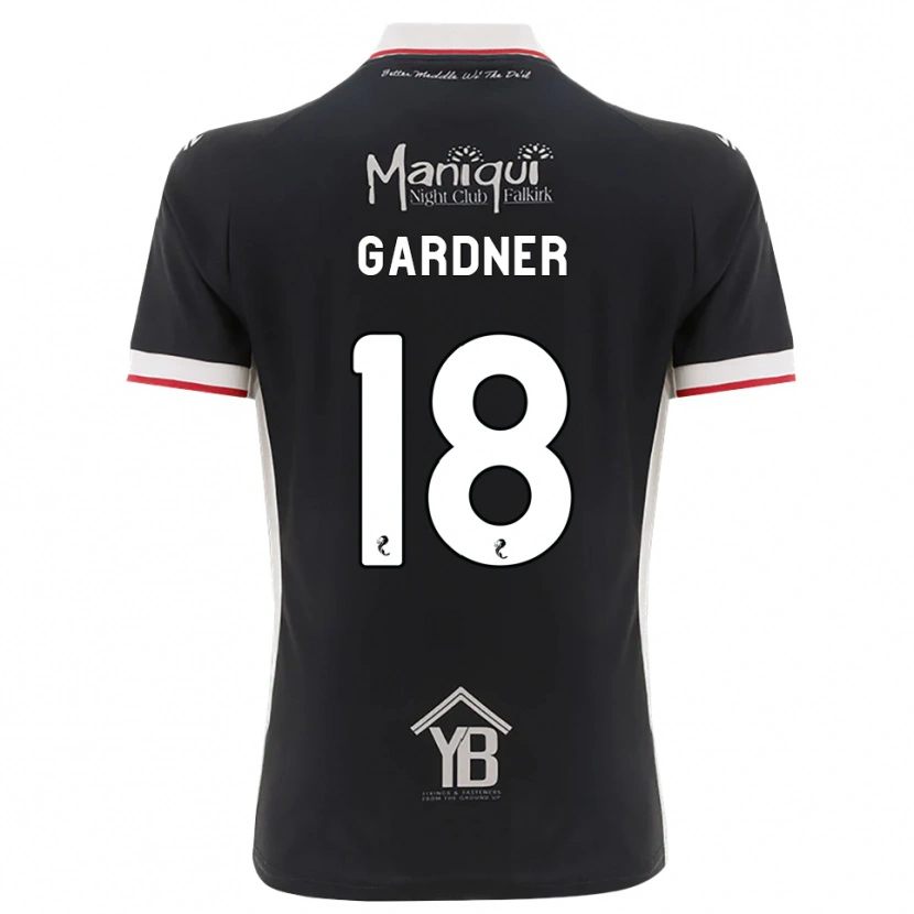 Danxen Heren Joe Gardner #18 Zwart Wit Rood Thuisshirt Thuistenue 2026/27 T-Shirt België