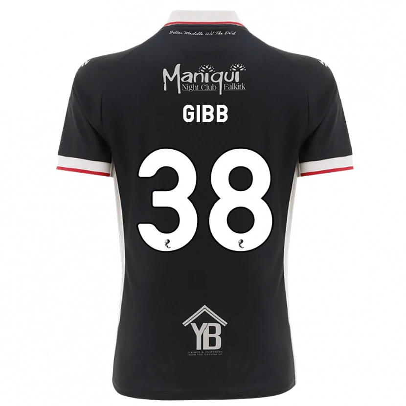 Danxen Heren Thomas Gibb #38 Zwart Wit Rood Thuisshirt Thuistenue 2026/27 T-Shirt België