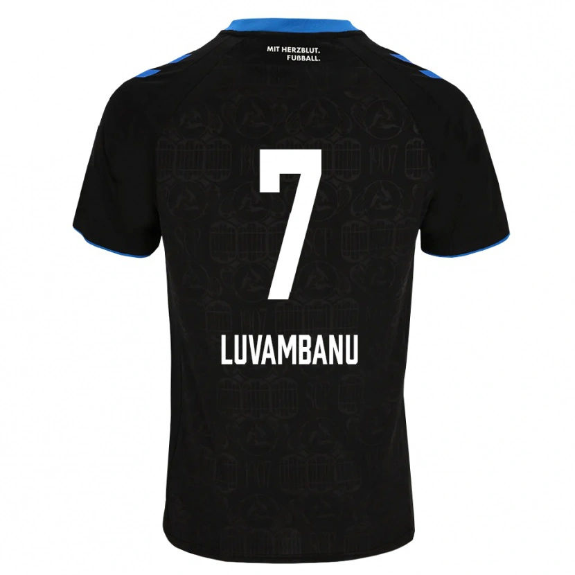 Danxen Heren Danell Luvambanu #7 Zwart Wit Rood Thuisshirt Thuistenue 2026/27 T-Shirt België