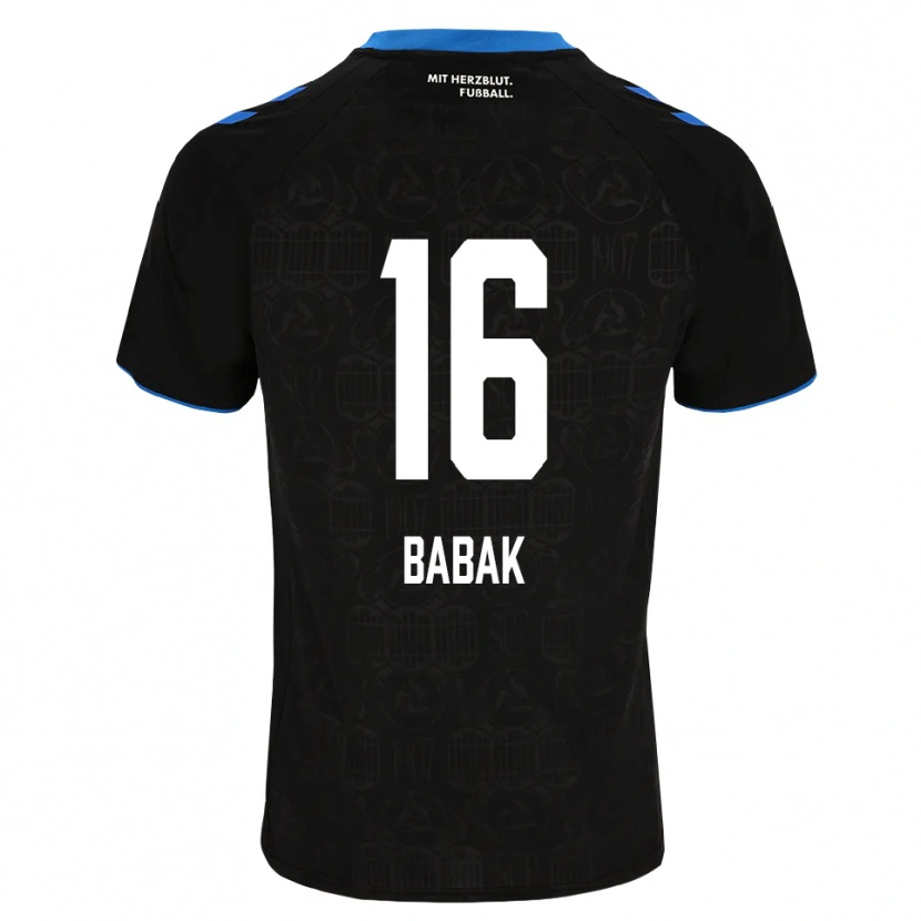 Danxen Heren Fedir Babak #16 Zwart Wit Rood Thuisshirt Thuistenue 2026/27 T-Shirt België