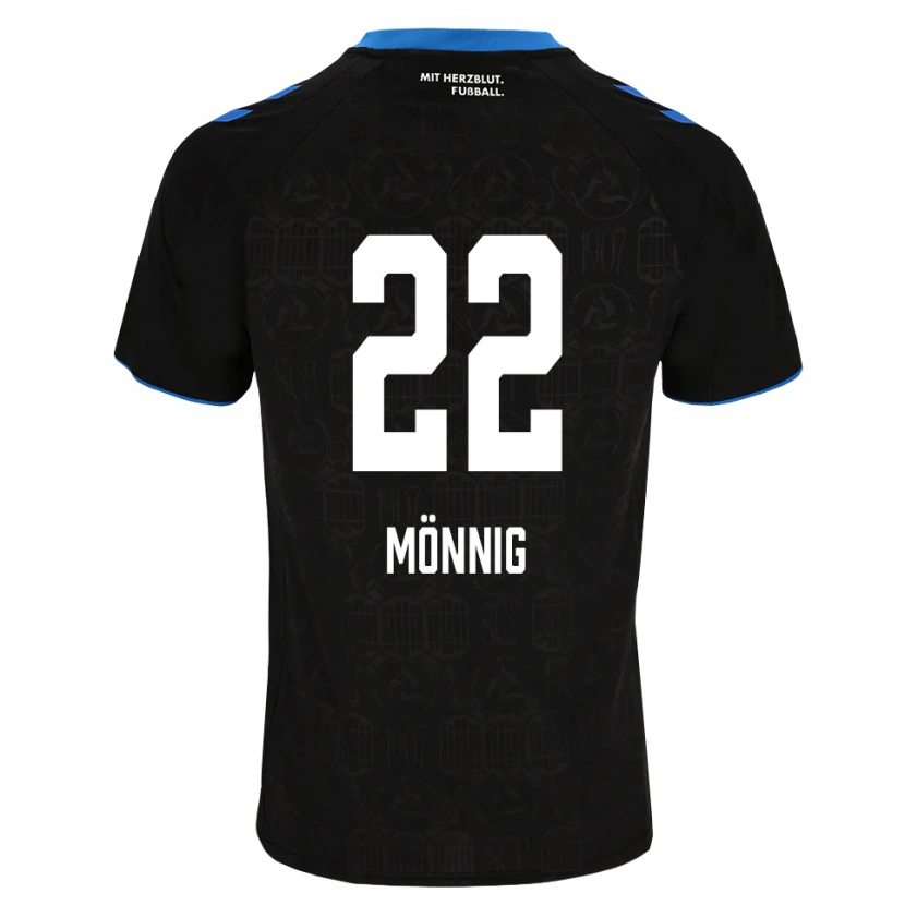 Danxen Heren Marlon Mönnig #22 Zwart Wit Rood Thuisshirt Thuistenue 2026/27 T-Shirt België