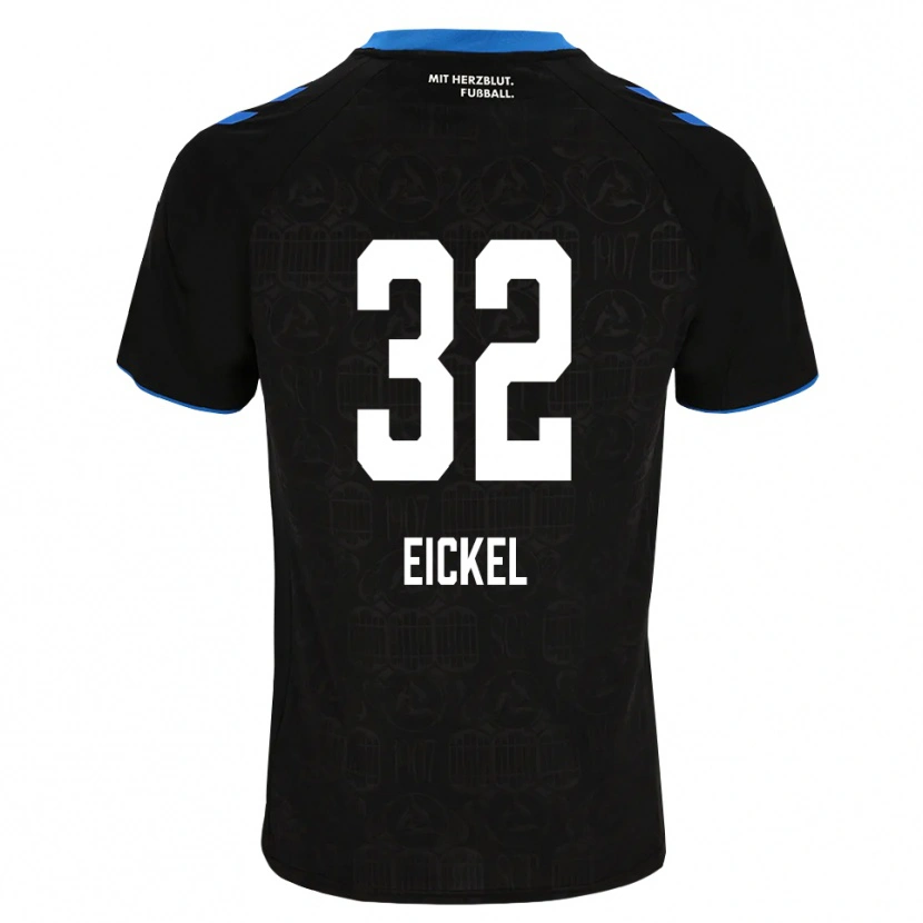 Danxen Heren Lasse Eickel #32 Zwart Wit Rood Thuisshirt Thuistenue 2026/27 T-Shirt België