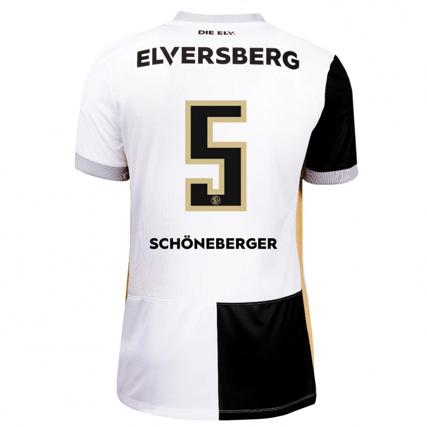 Danxen Heren Louis Schöneberger #5 Zwart Wit Bruin Thuisshirt Thuistenue 2026/27 T-Shirt België