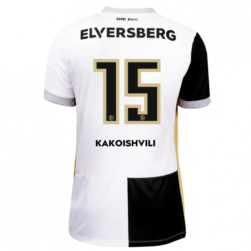 Danxen Heren Dimitri Kakoishvili #15 Zwart Wit Bruin Thuisshirt Thuistenue 2026/27 T-Shirt België