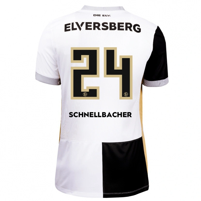 Danxen Heren Luca Schnellbacher #24 Zwart Wit Bruin Thuisshirt Thuistenue 2026/27 T-Shirt België