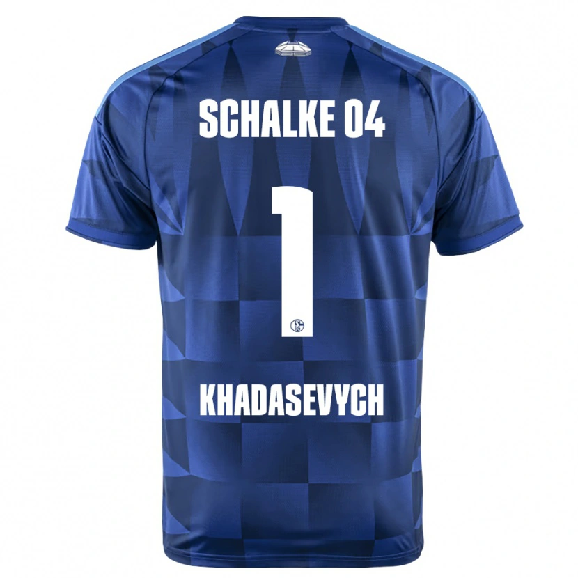 Danxen Heren Kyrylo Khadasevych #1 Donkerblauw Geel Wit Thuisshirt Thuistenue 2026/27 T-Shirt België