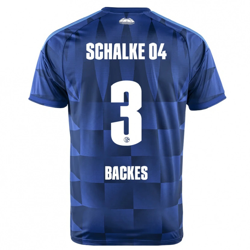 Danxen Heren Diego Backes-Klimek #3 Donkerblauw Geel Wit Thuisshirt Thuistenue 2026/27 T-Shirt België