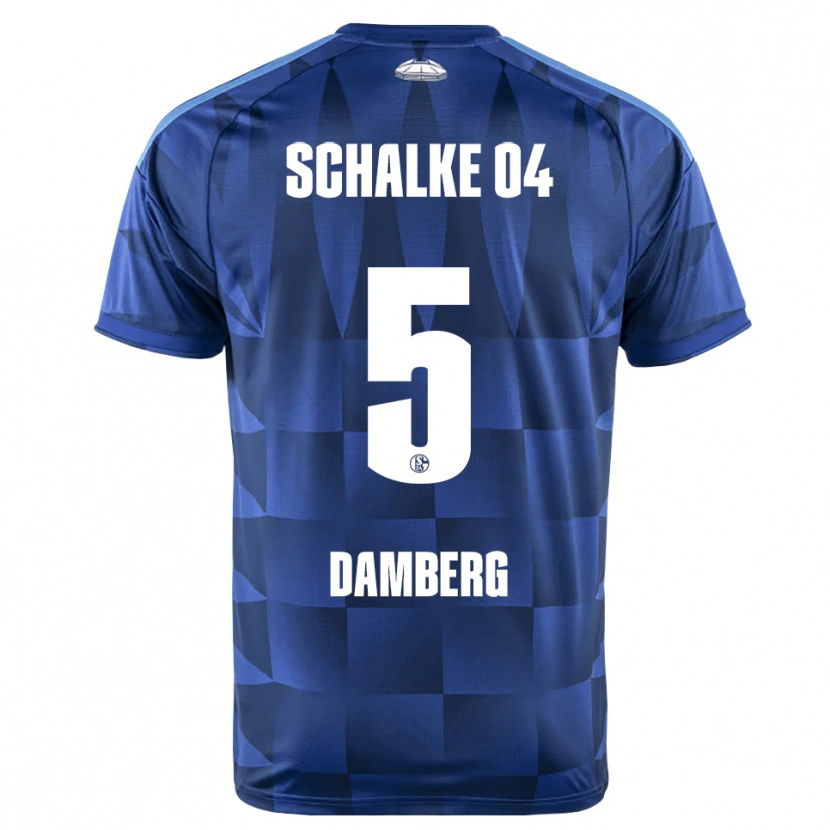 Danxen Heren Niclas Damberg #5 Donkerblauw Geel Wit Thuisshirt Thuistenue 2026/27 T-Shirt België