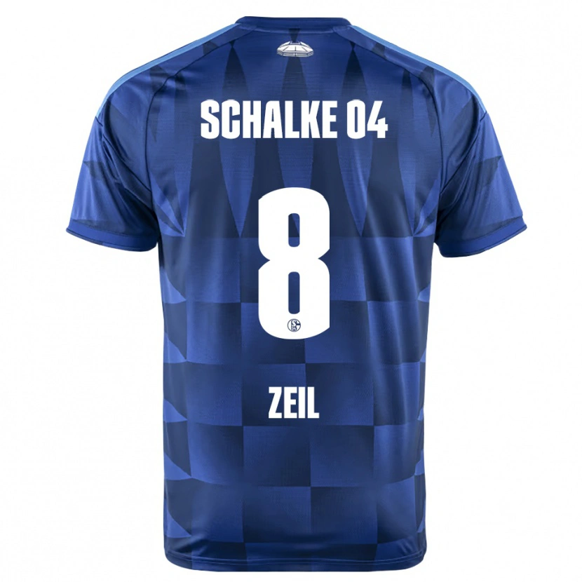 Danxen Heren Emil Zeil #8 Donkerblauw Geel Wit Thuisshirt Thuistenue 2026/27 T-Shirt België